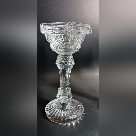 8" Shannon Crystal Designs of Ireland Display Pedestal Pillar Candle Holders - Picture 3 of 6